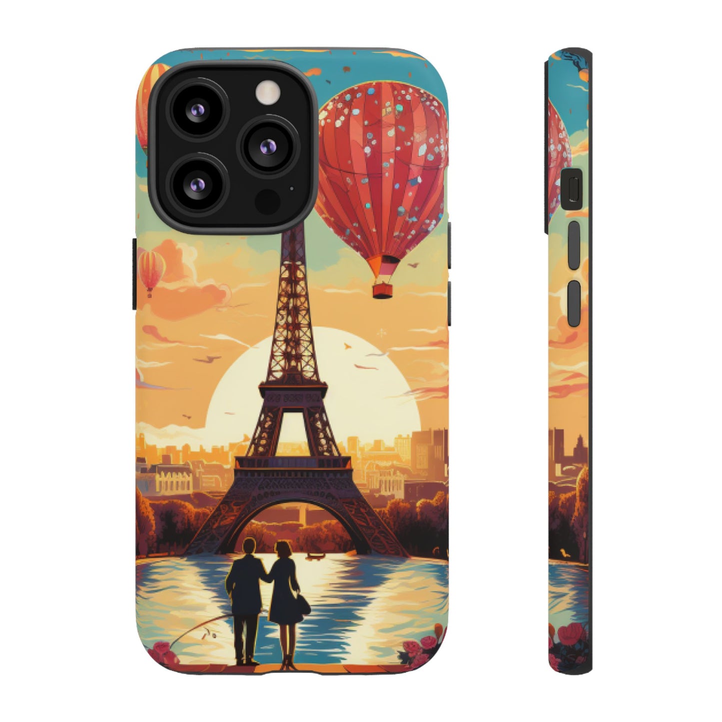 A View of the Hot Air Balloons over Paris