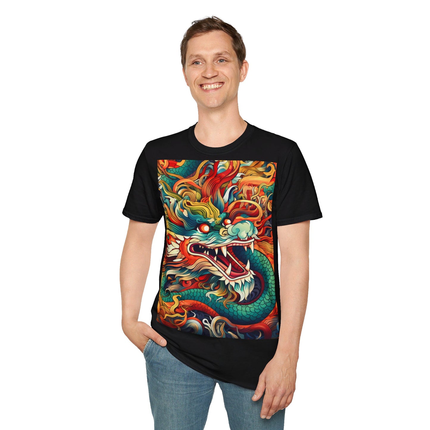 The Deranged Dragon | Unisex Softstyle T-Shirt
