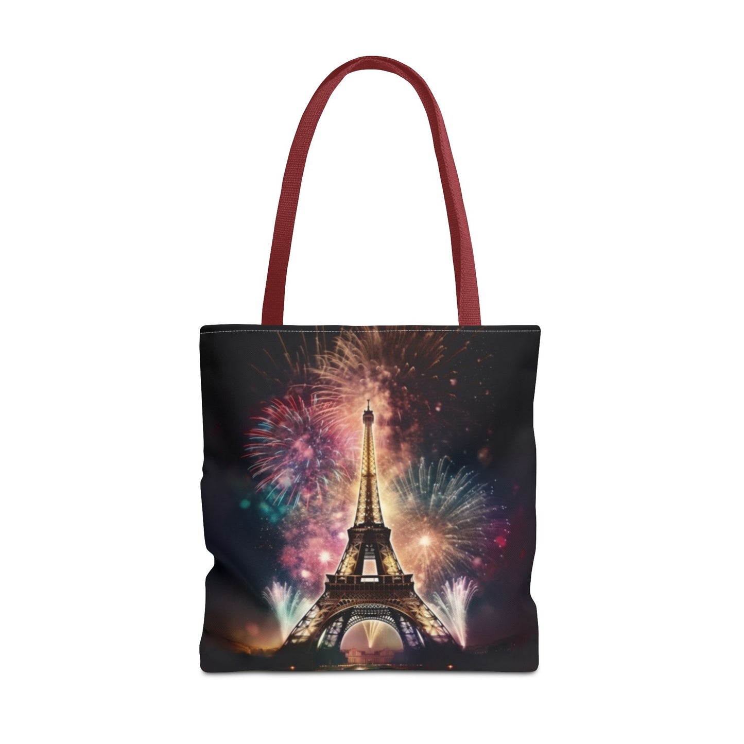 Firework Lit Eiffel Tower