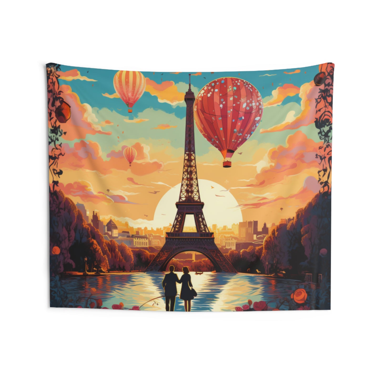 A View of the Hot Air Balloons over Paris