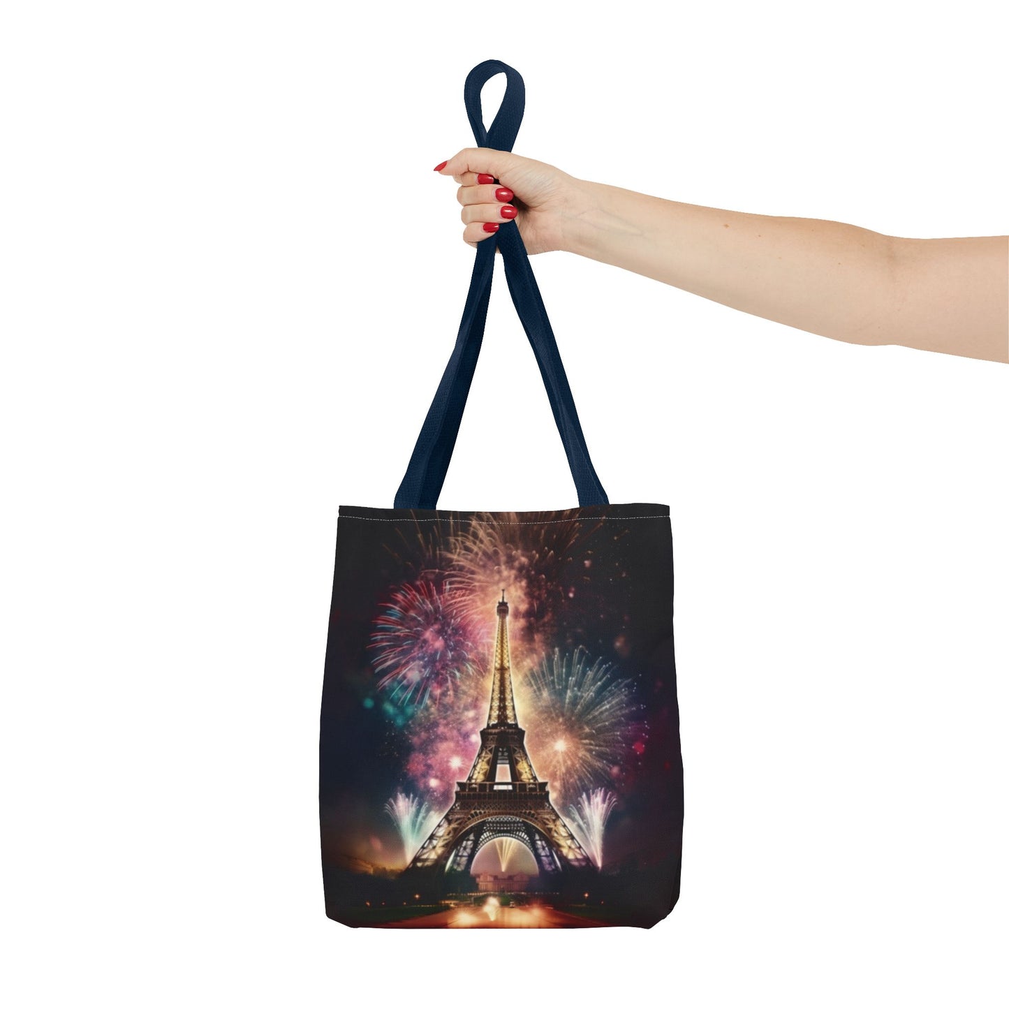 Firework Lit Eiffel Tower