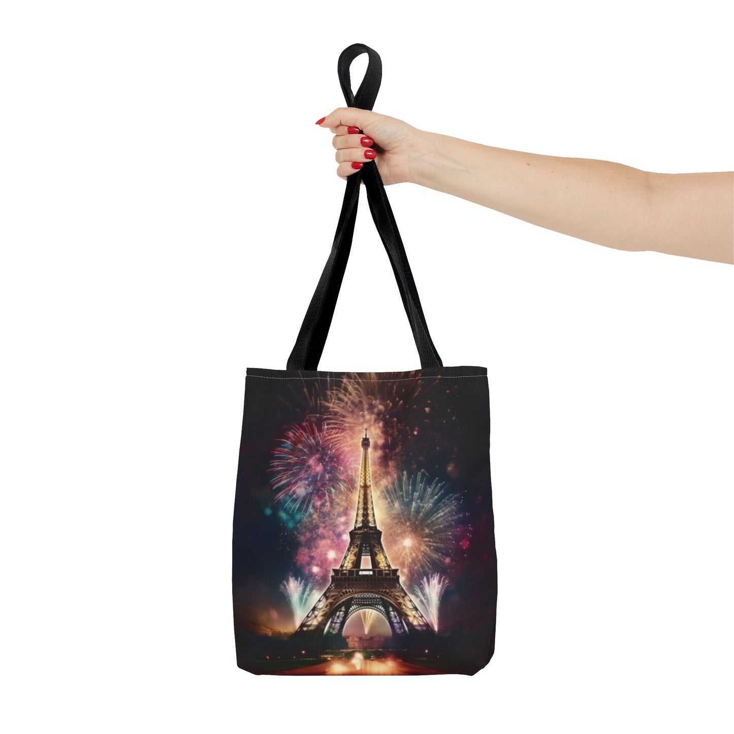 Firework Lit Eiffel Tower