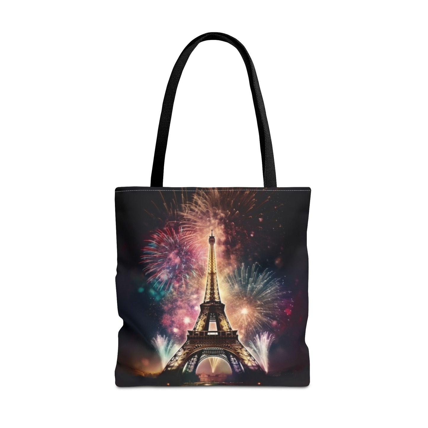 Firework Lit Eiffel Tower