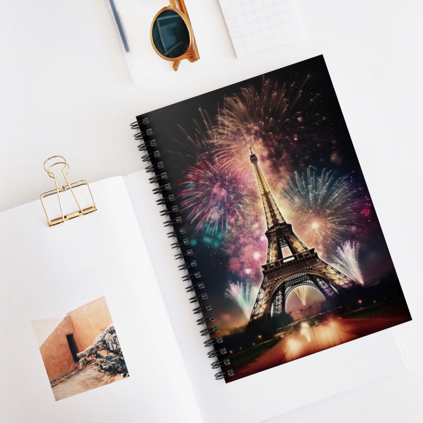 Firework Lit Eiffel Tower