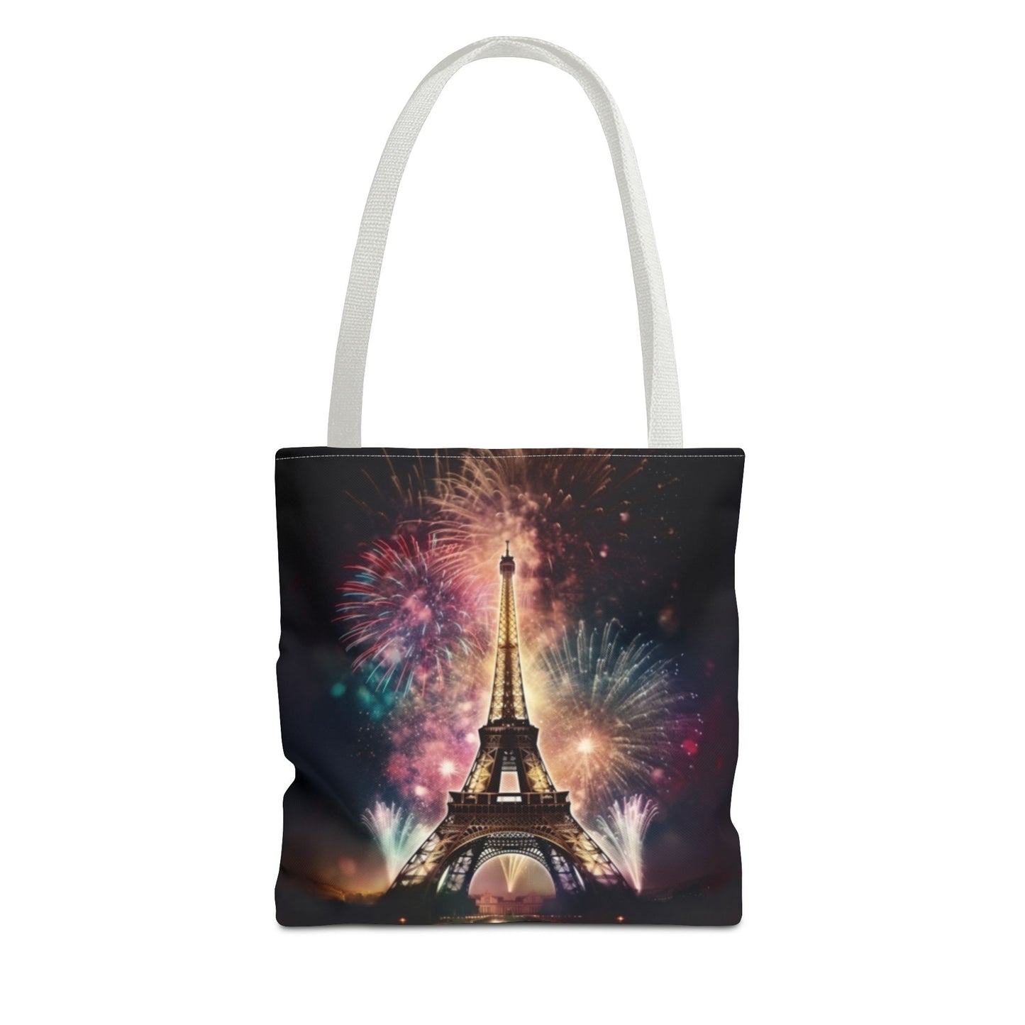 Firework Lit Eiffel Tower