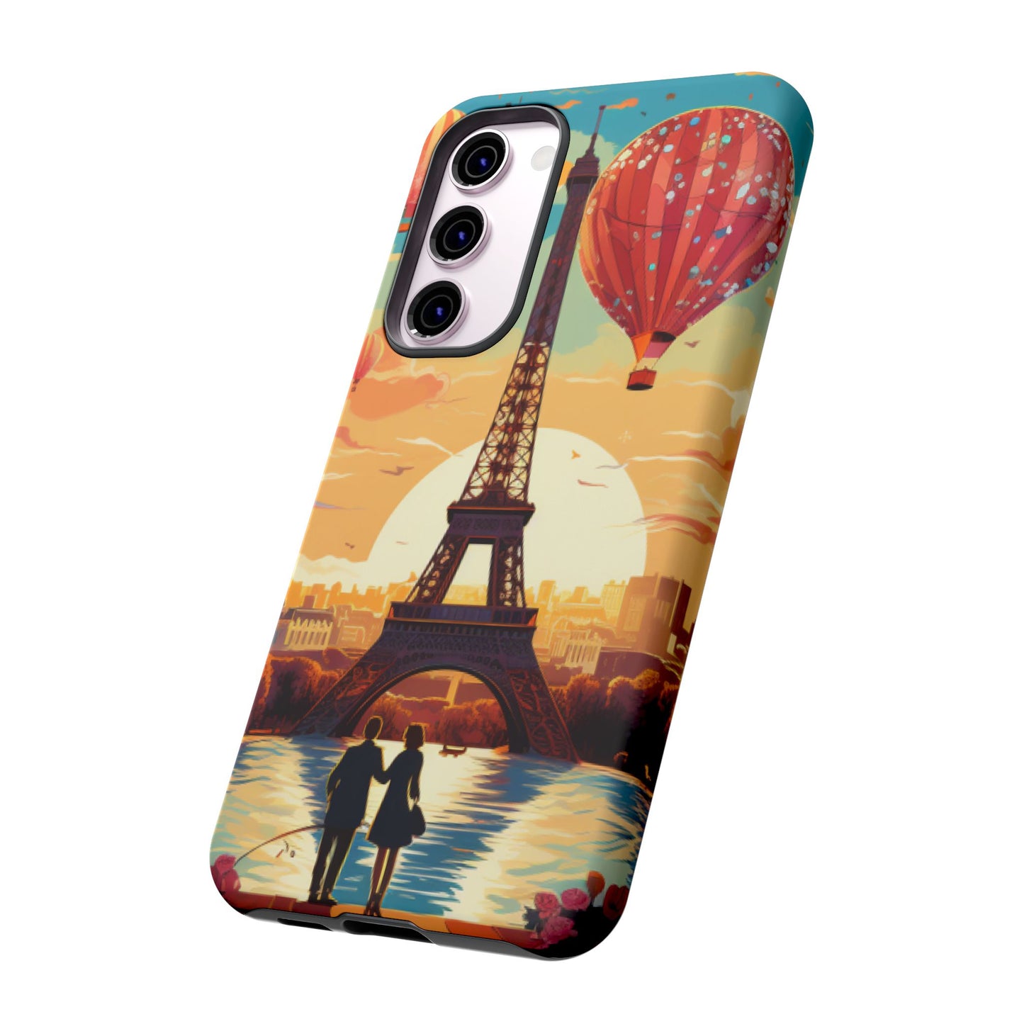 A View of the Hot Air Balloons over Paris