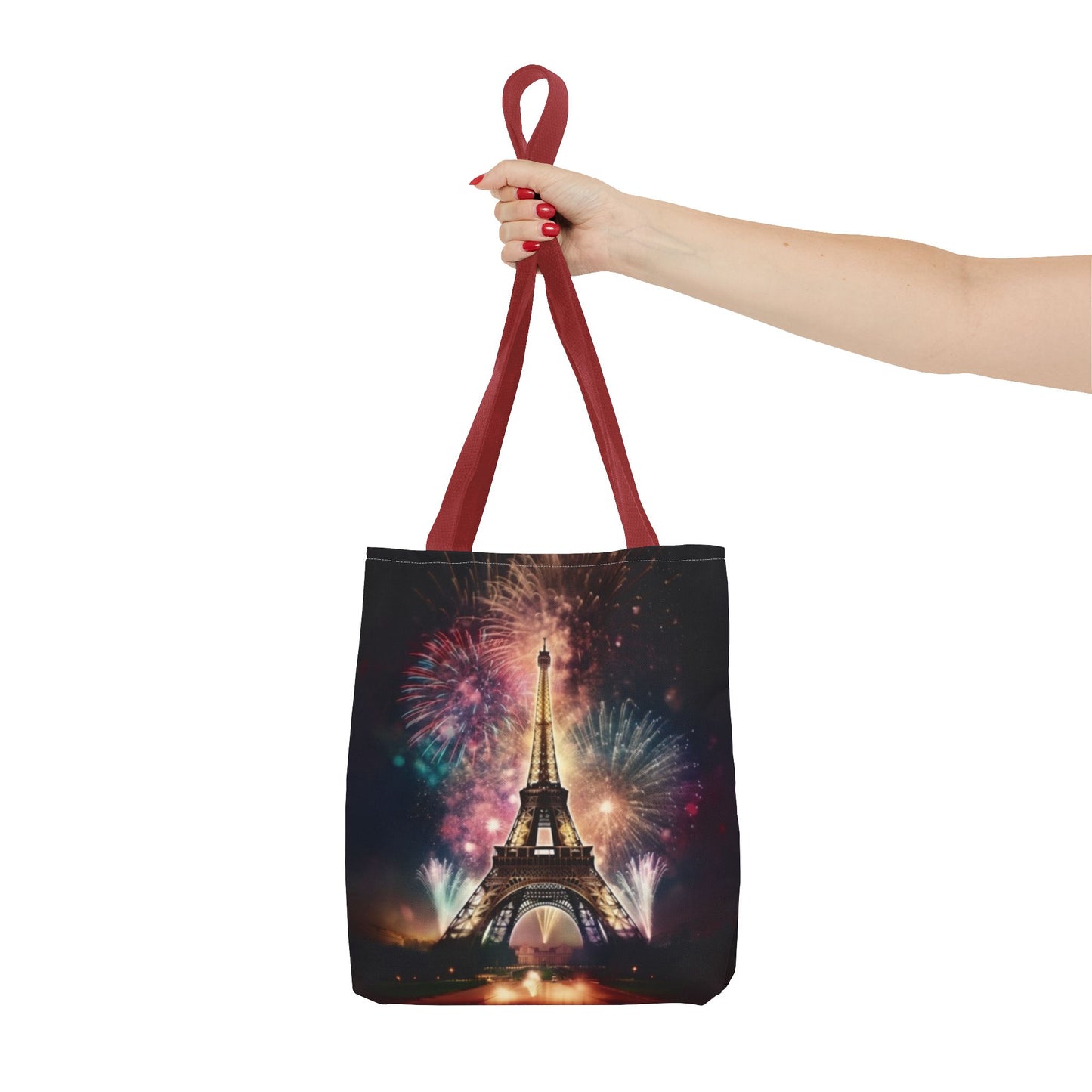Firework Lit Eiffel Tower