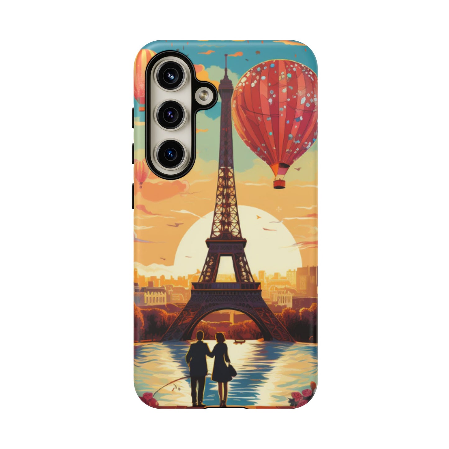 A View of the Hot Air Balloons over Paris