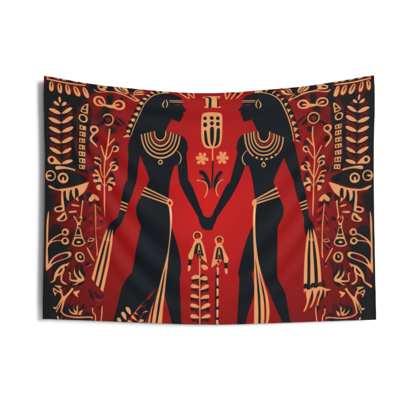 Red Hieroglyph Tile