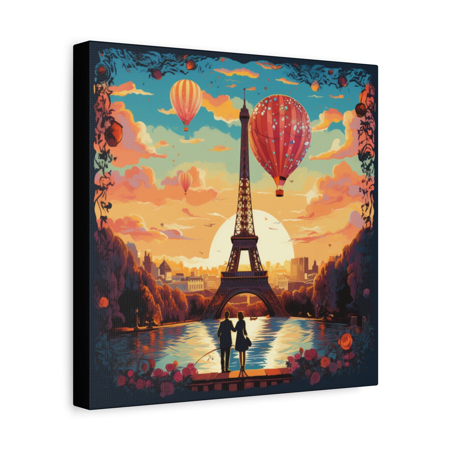 A View of the Hot Air Balloons over Paris