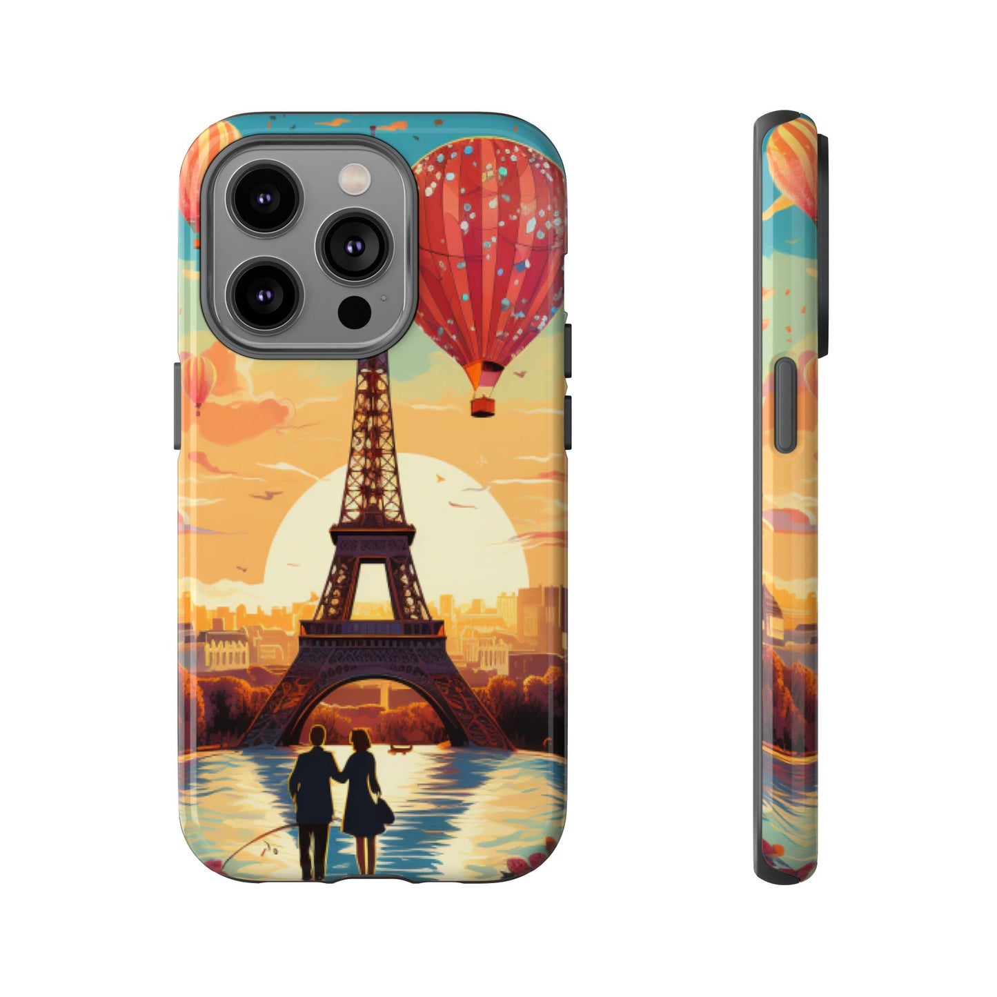 A View of the Hot Air Balloons over Paris