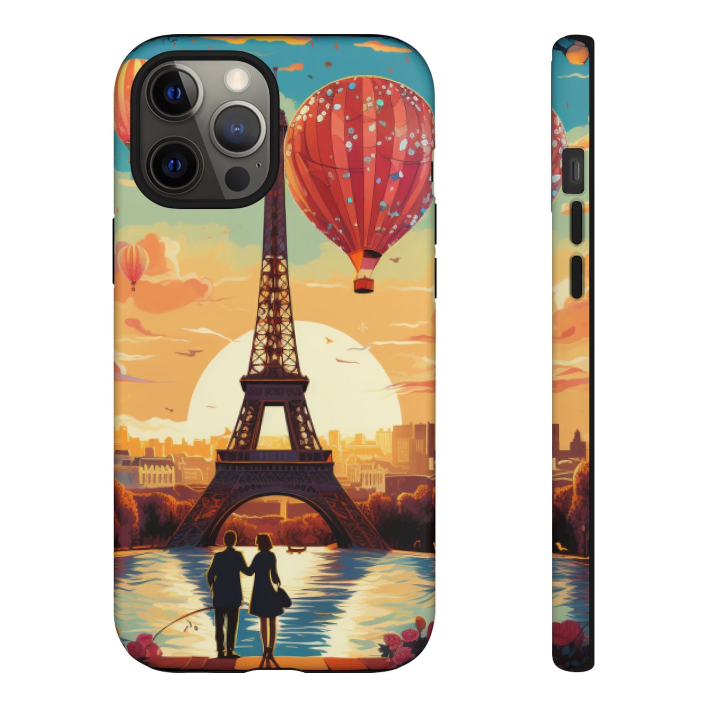 A View of the Hot Air Balloons over Paris