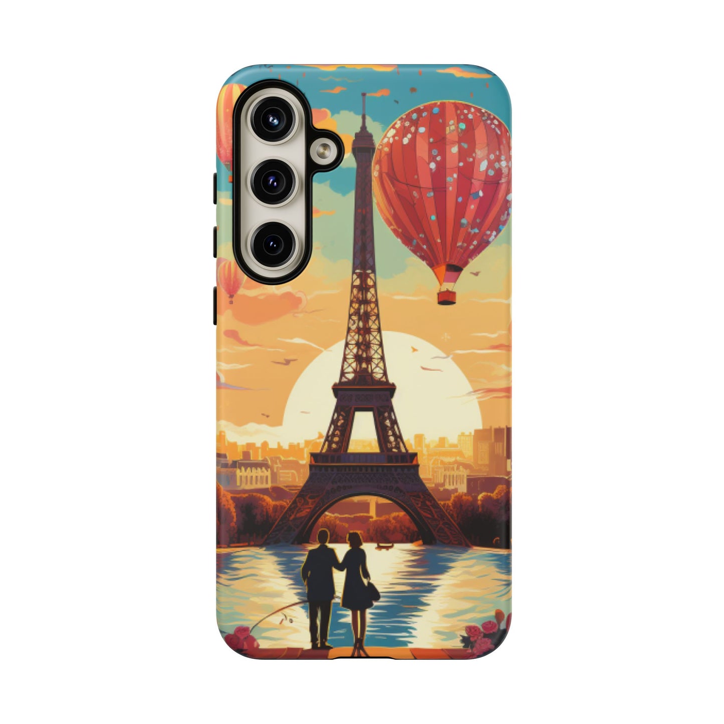 A View of the Hot Air Balloons over Paris
