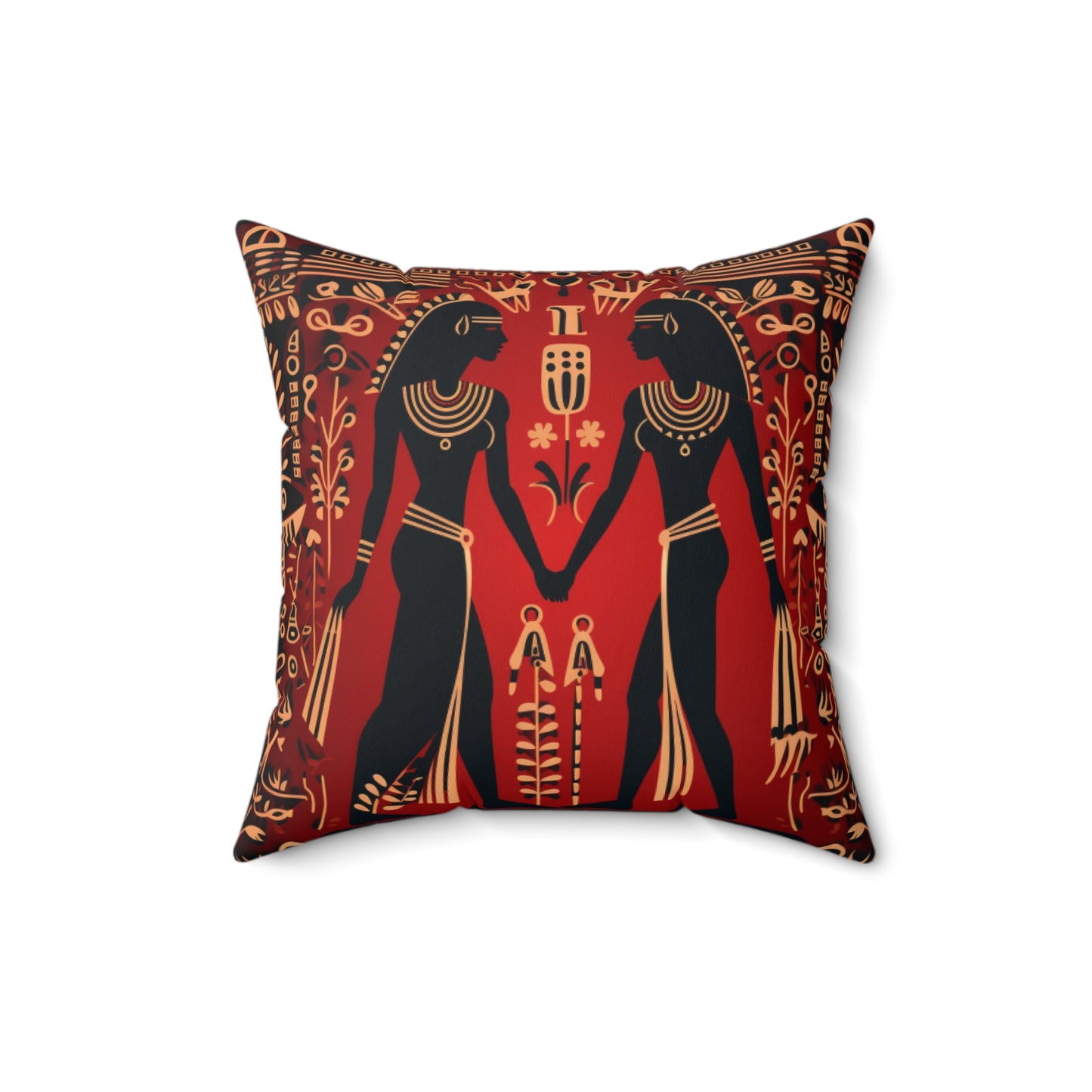 Red Hieroglyph Tile