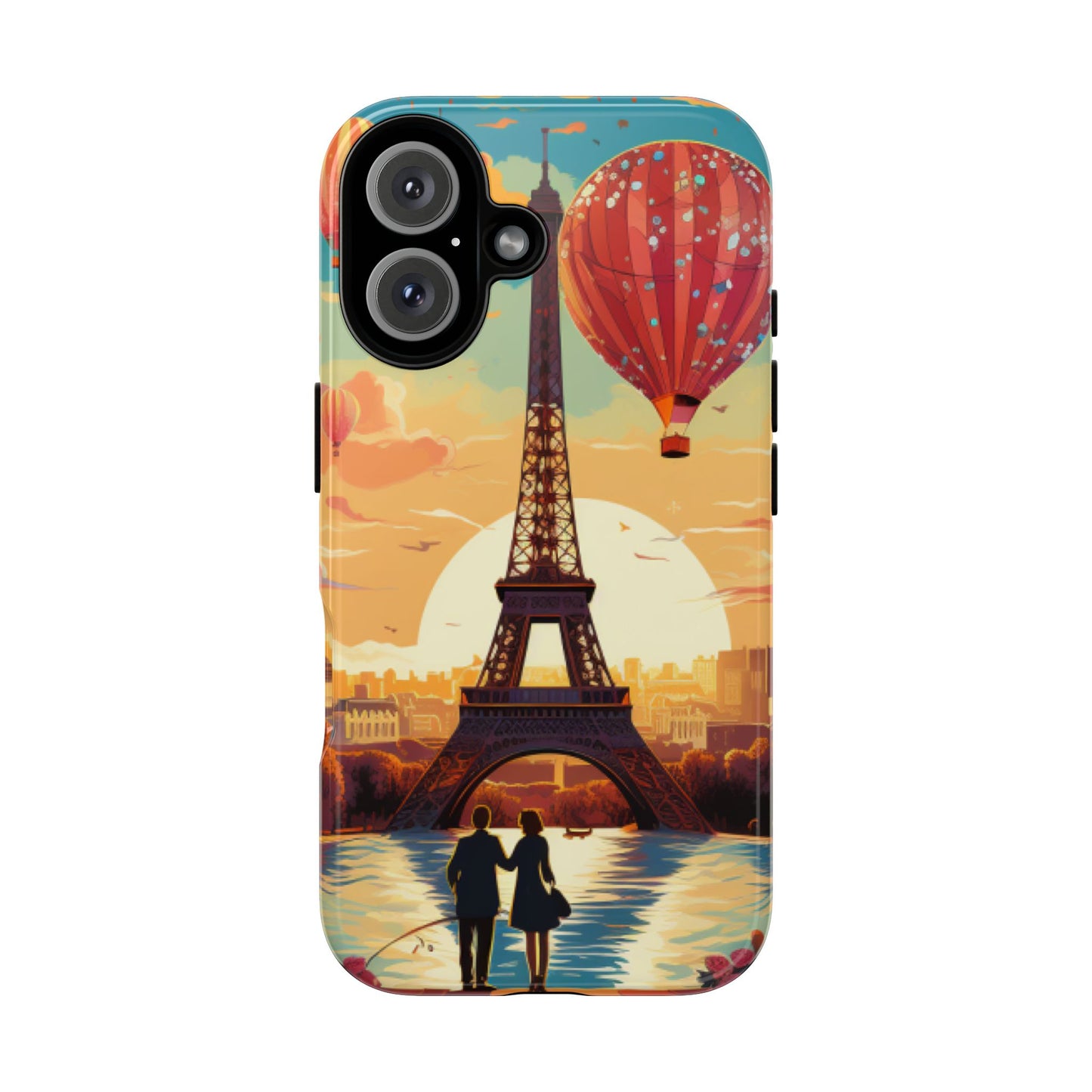 A View of the Hot Air Balloons over Paris