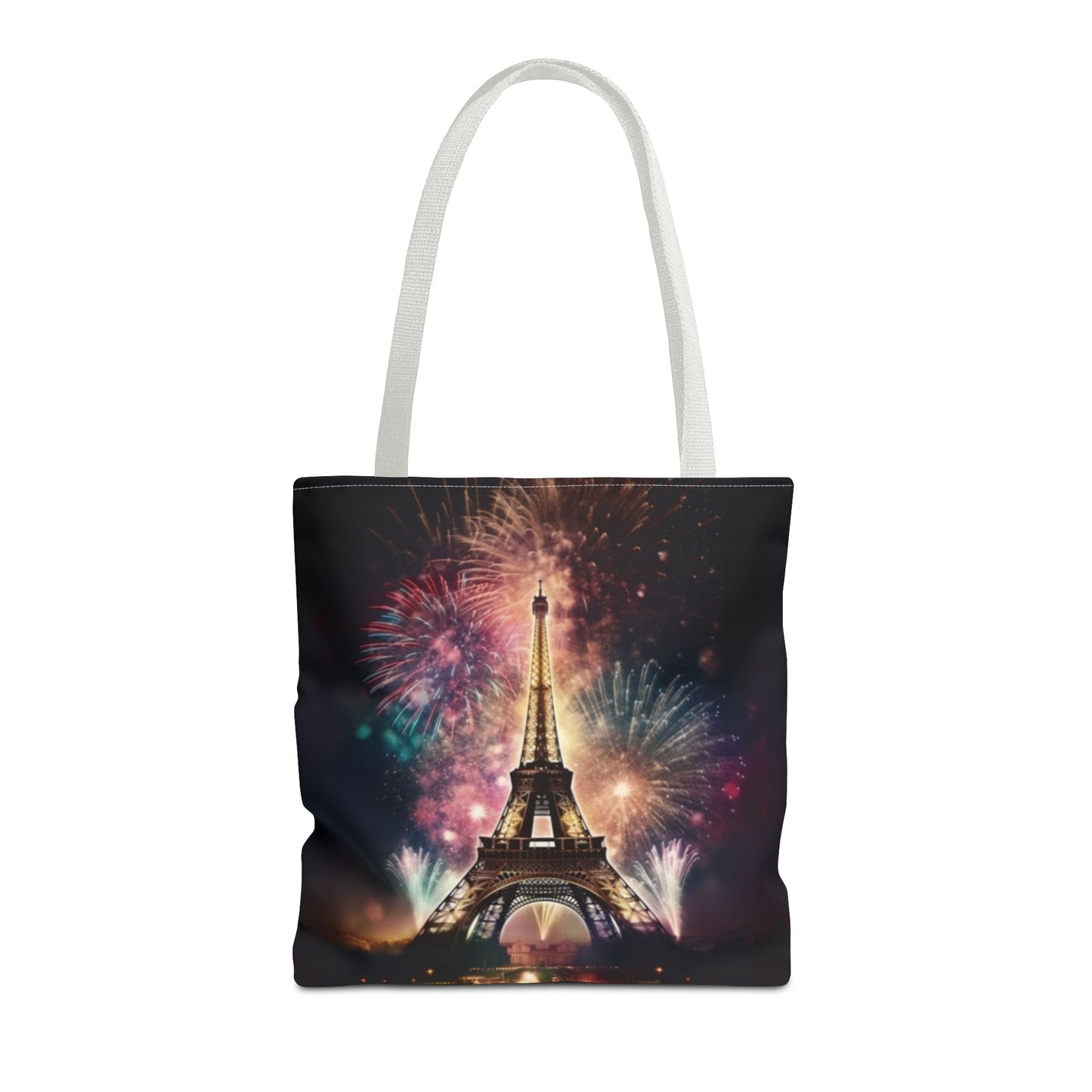 Firework Lit Eiffel Tower