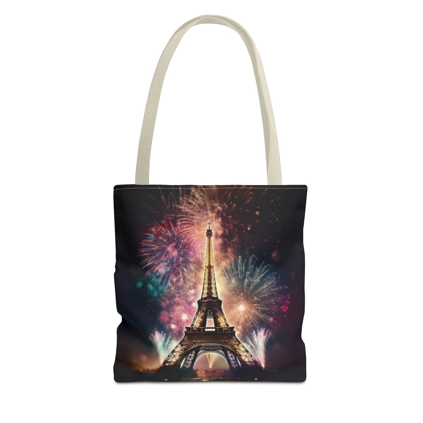 Firework Lit Eiffel Tower