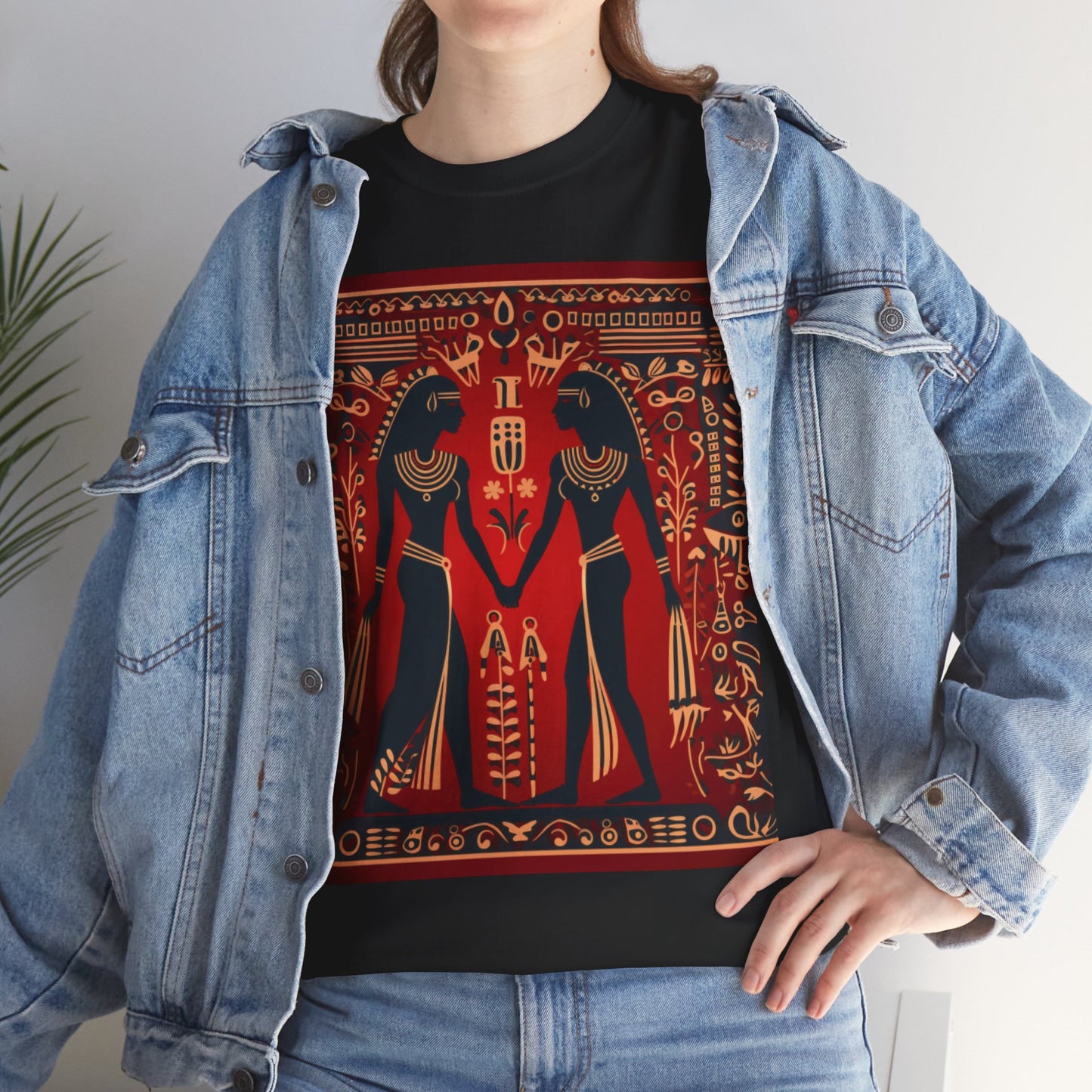 Red Hieroglyph Tile