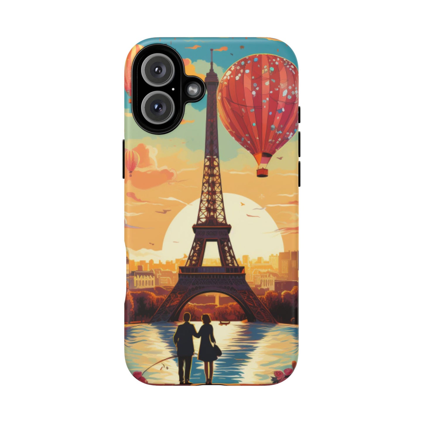 A View of the Hot Air Balloons over Paris