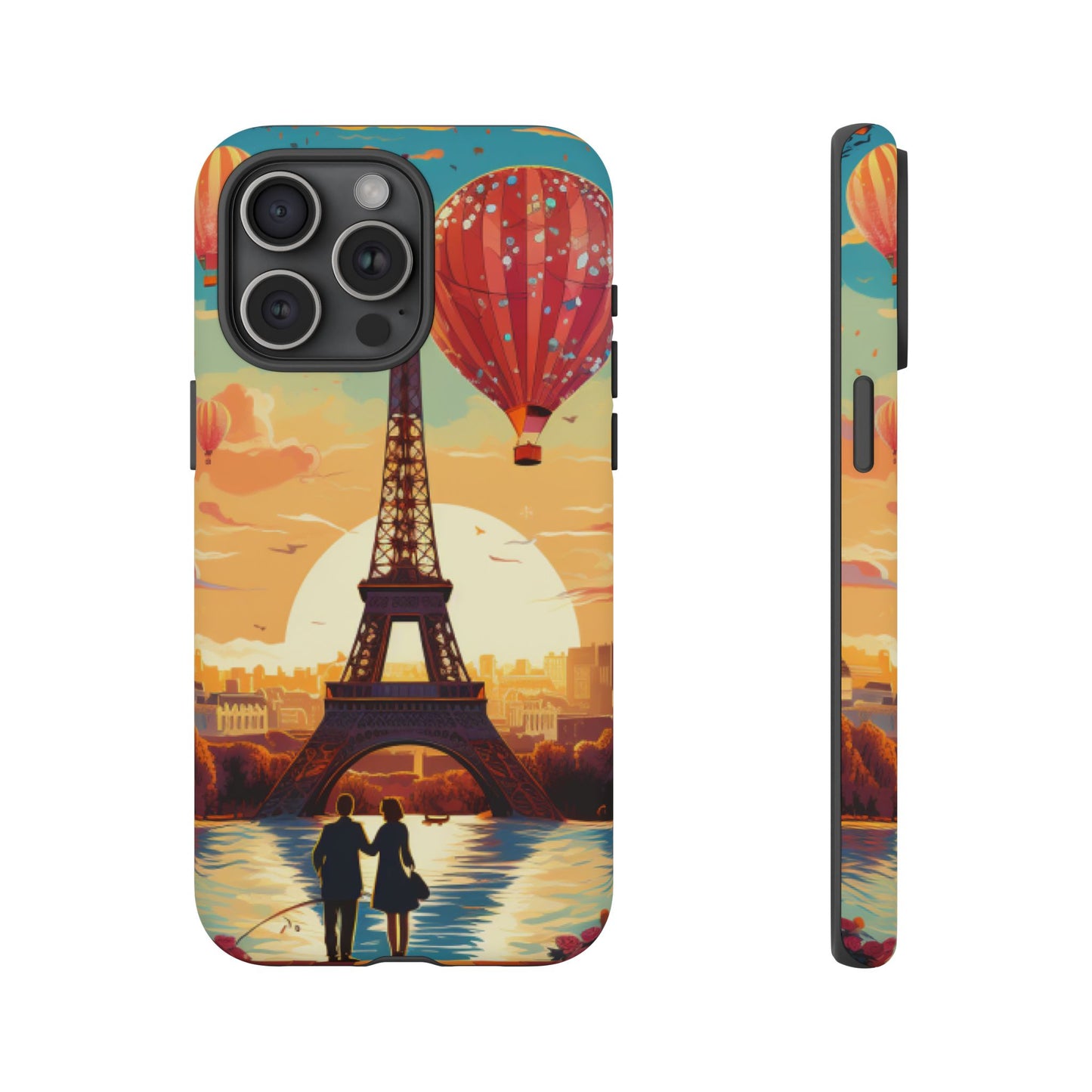 A View of the Hot Air Balloons over Paris