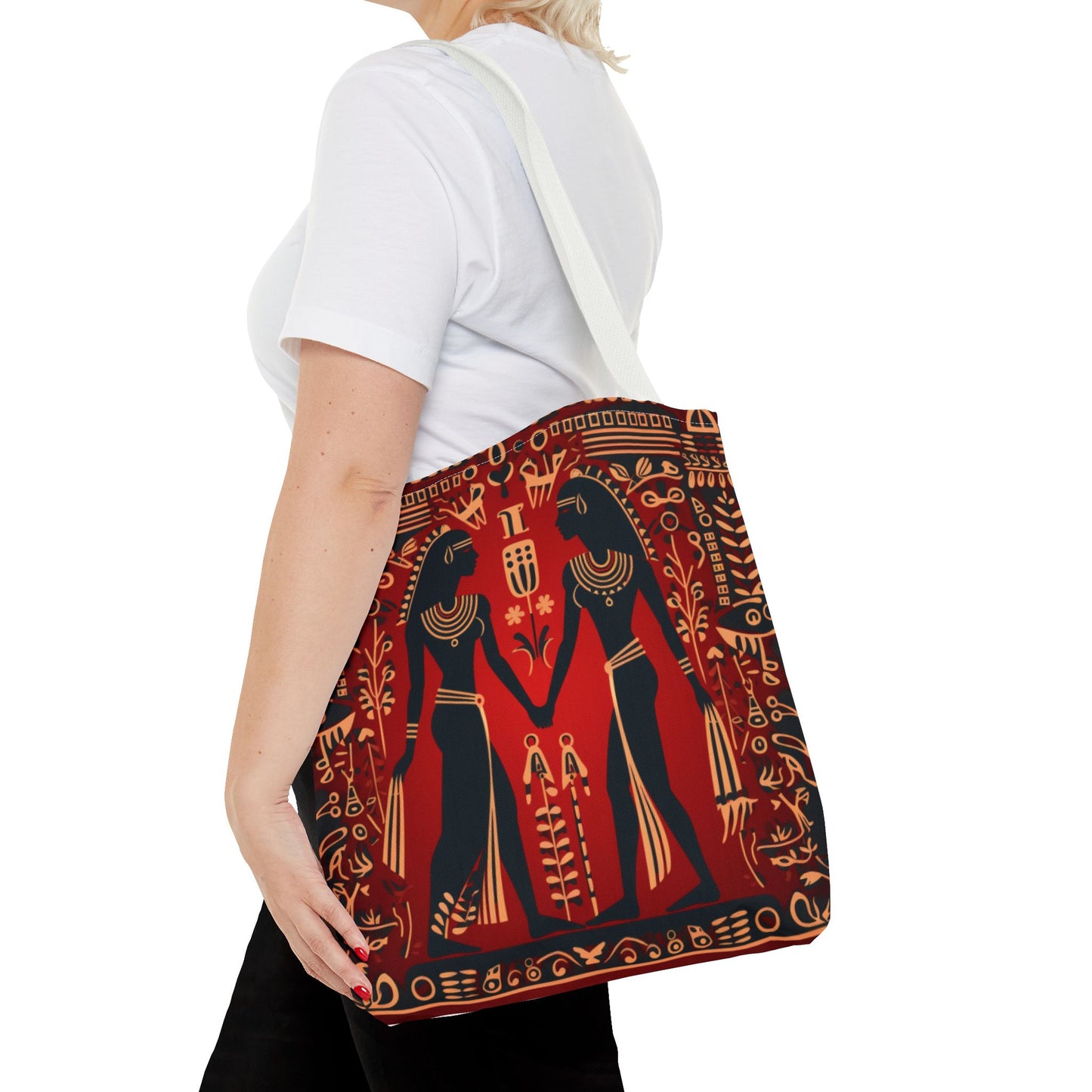 Red Hieroglyph Tile