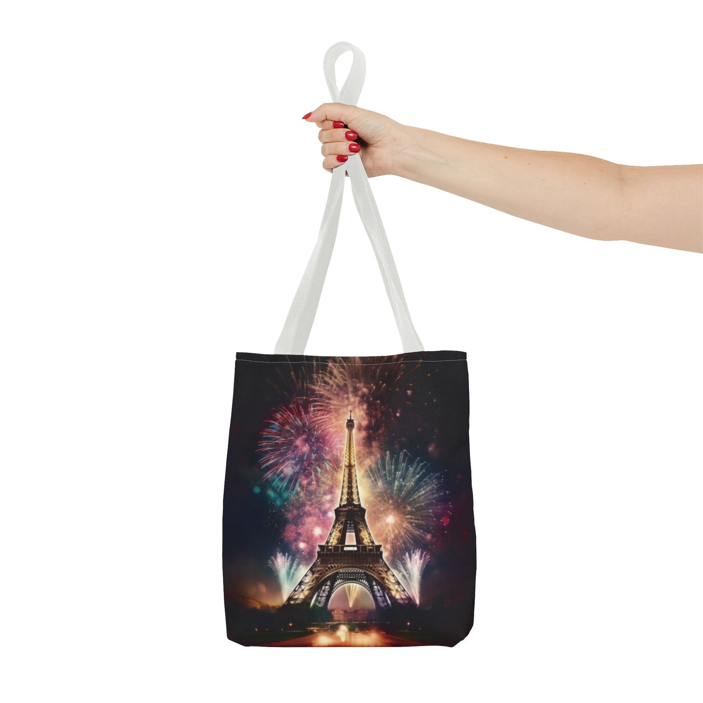 Firework Lit Eiffel Tower
