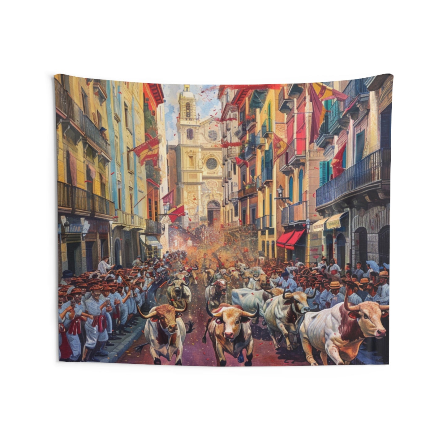 Bull Running at San Fermín Festival