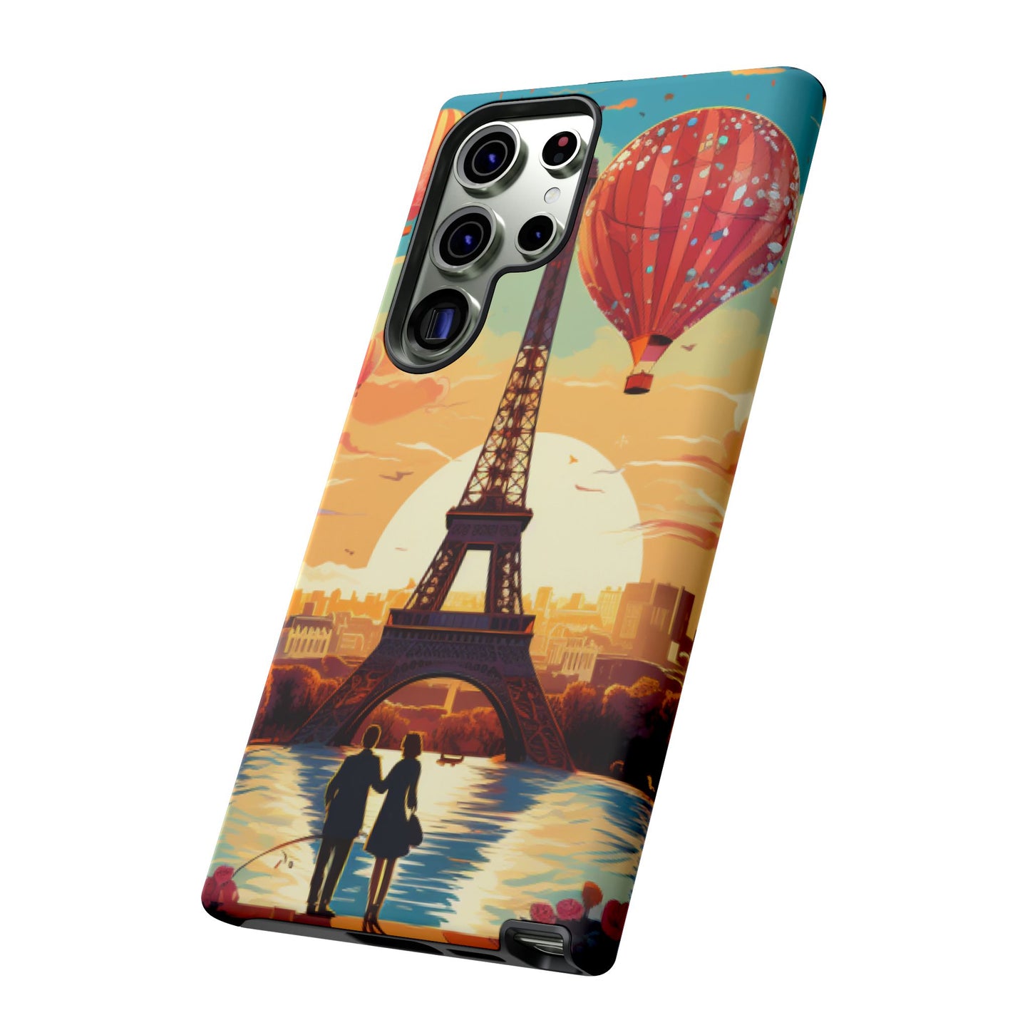 A View of the Hot Air Balloons over Paris
