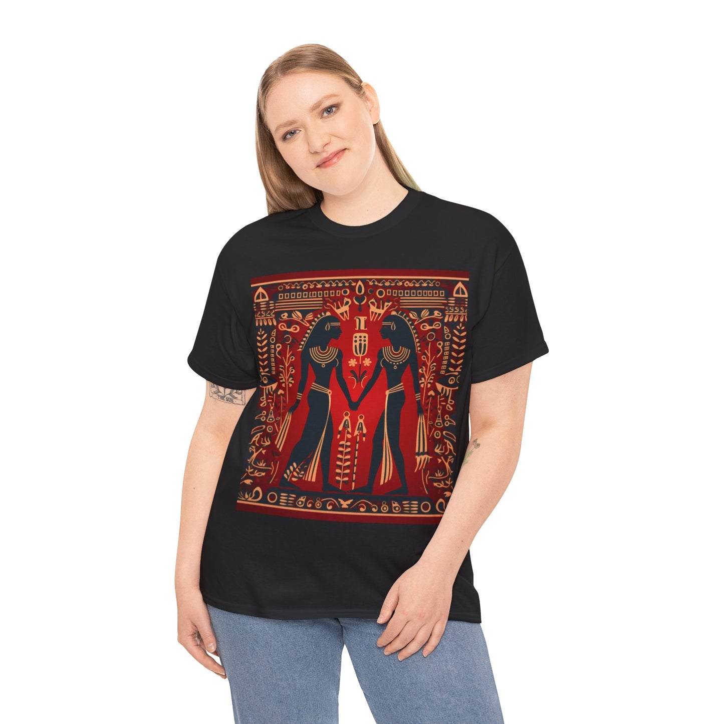 Red Hieroglyph Tile