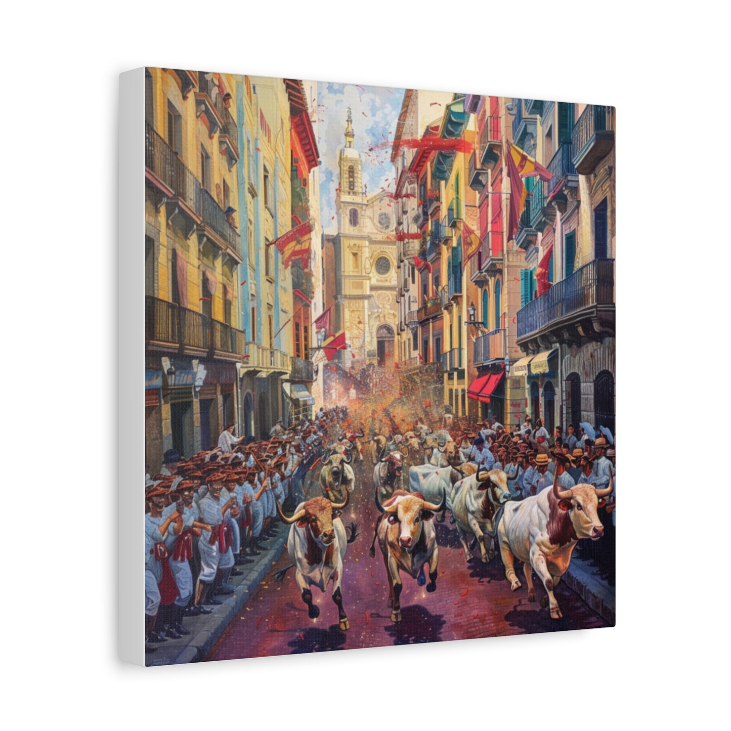 Bull Running at San Fermín Festival