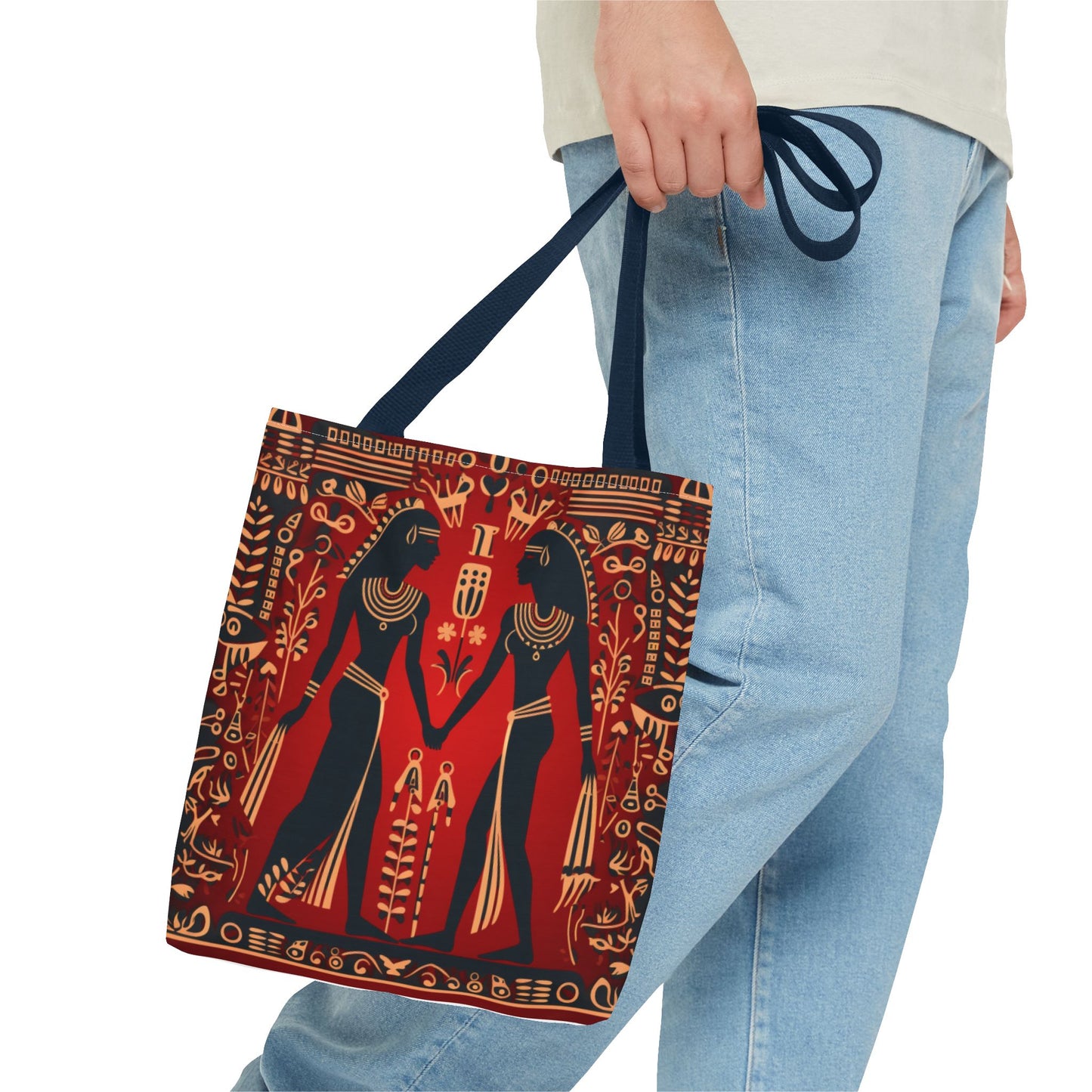Red Hieroglyph Tile