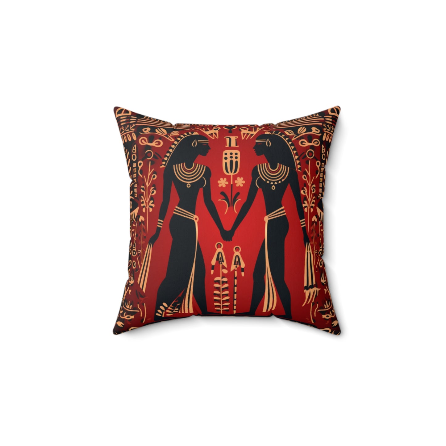 Red Hieroglyph Tile