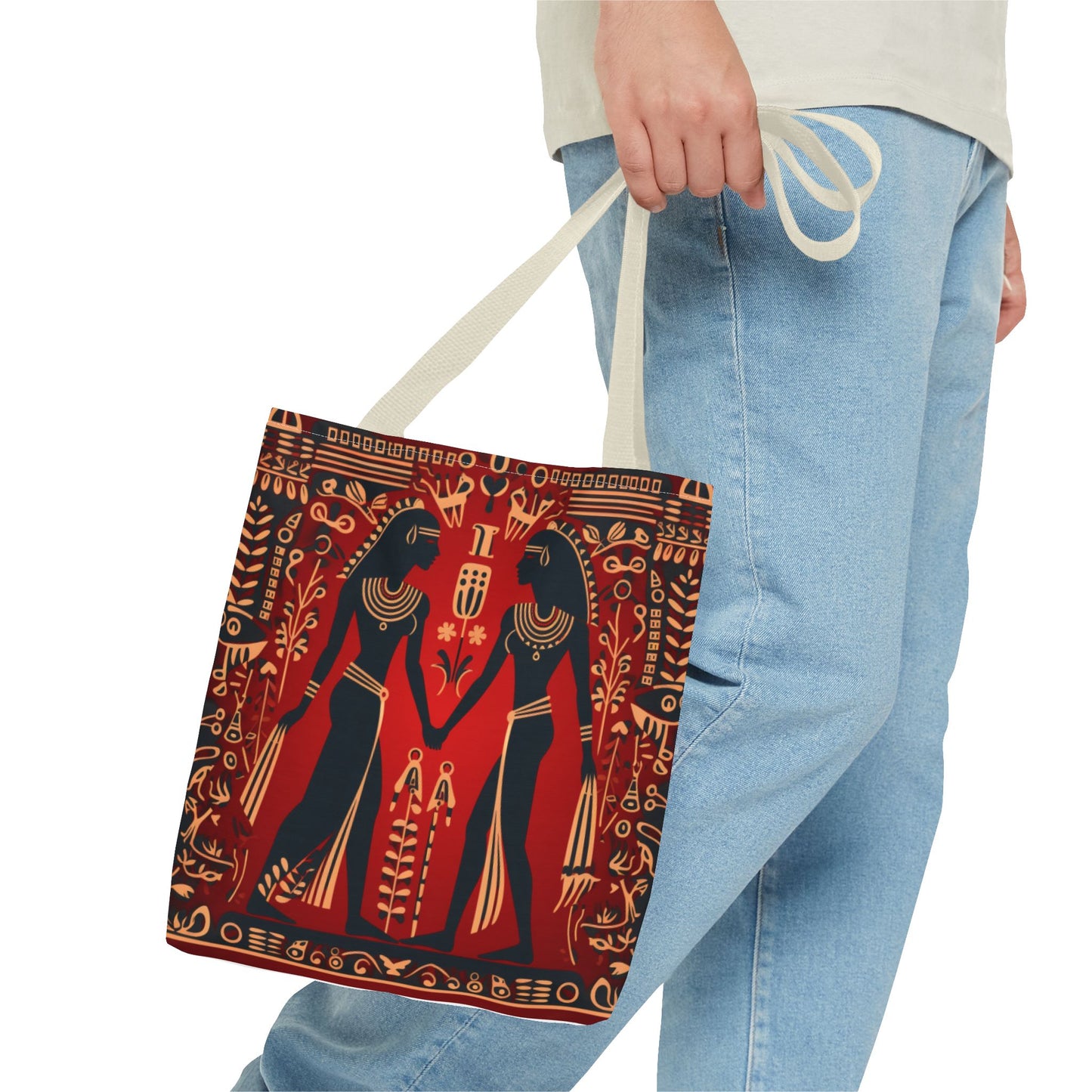 Red Hieroglyph Tile
