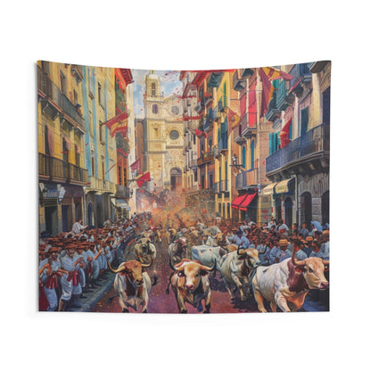 Bull Running at San Fermín Festival