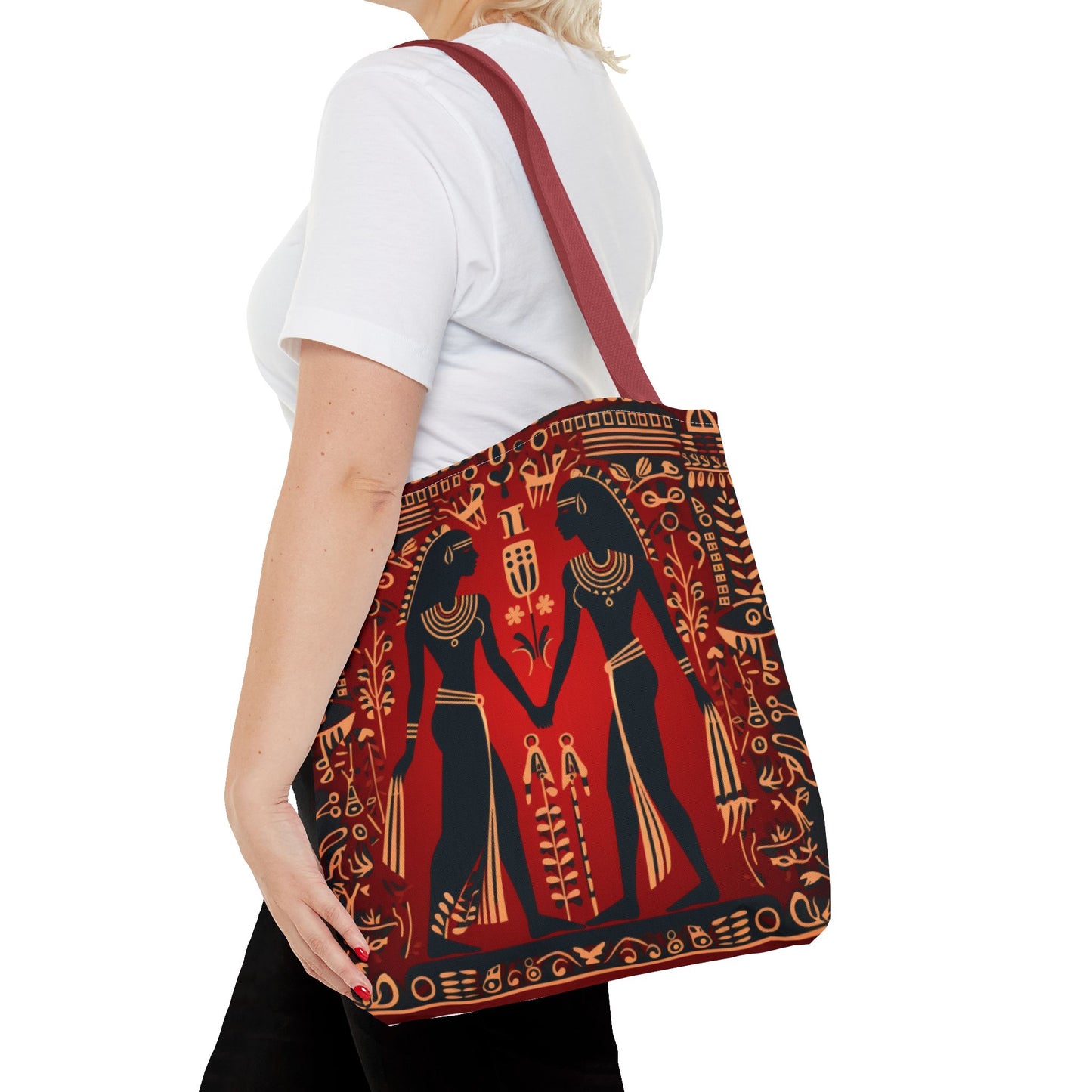 Red Hieroglyph Tile