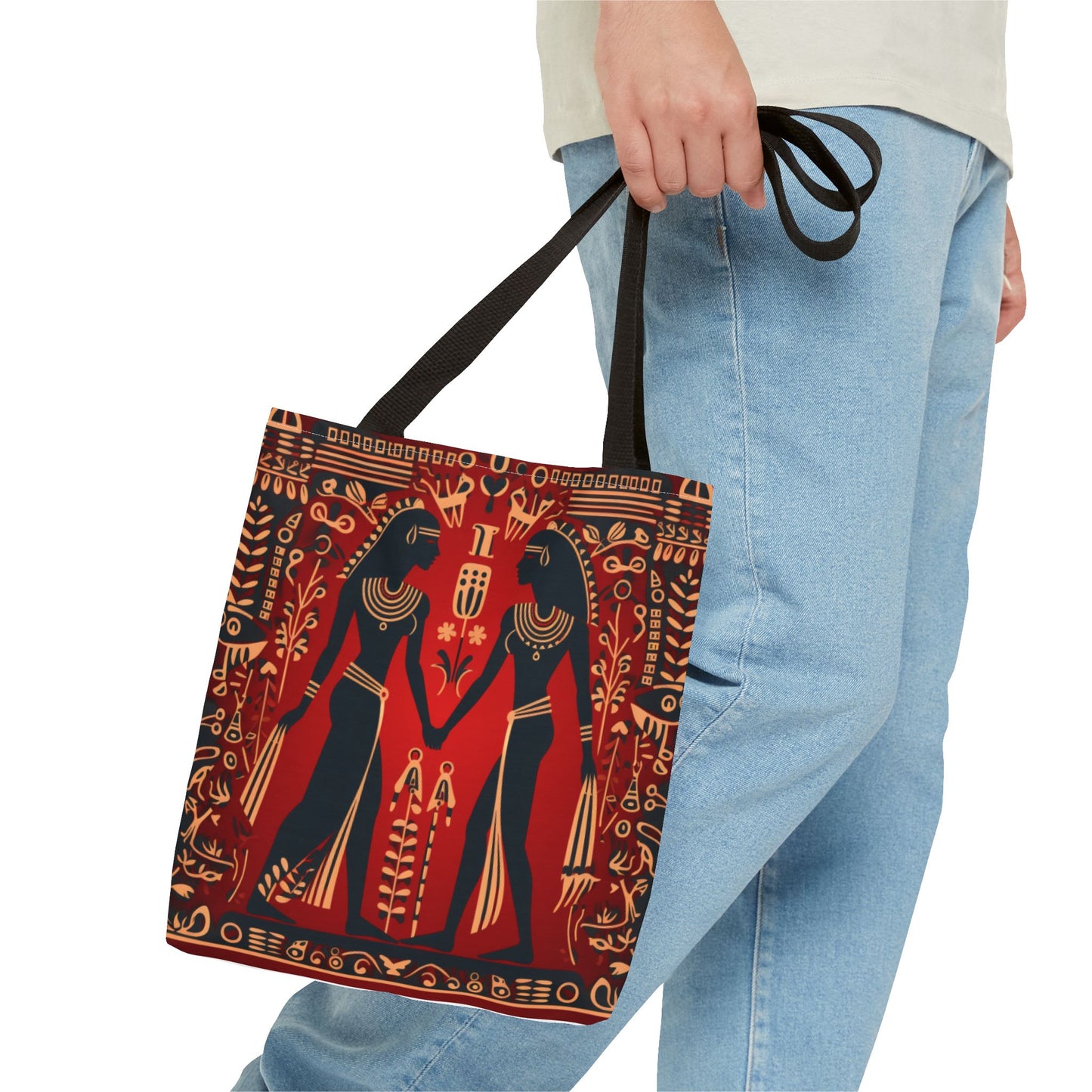 Red Hieroglyph Tile