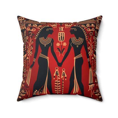 Red Hieroglyph Tile