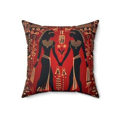 Red Hieroglyph Tile