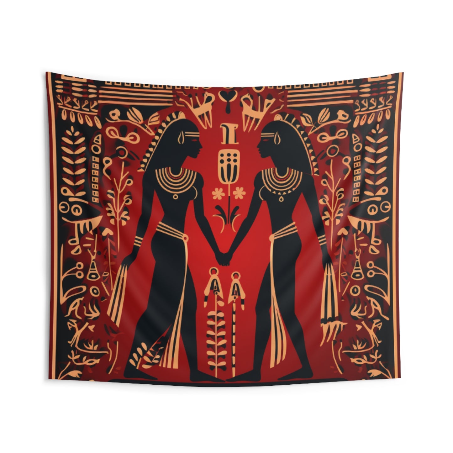 Red Hieroglyph Tile