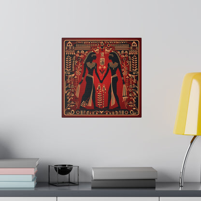 Red Hieroglyph Tile