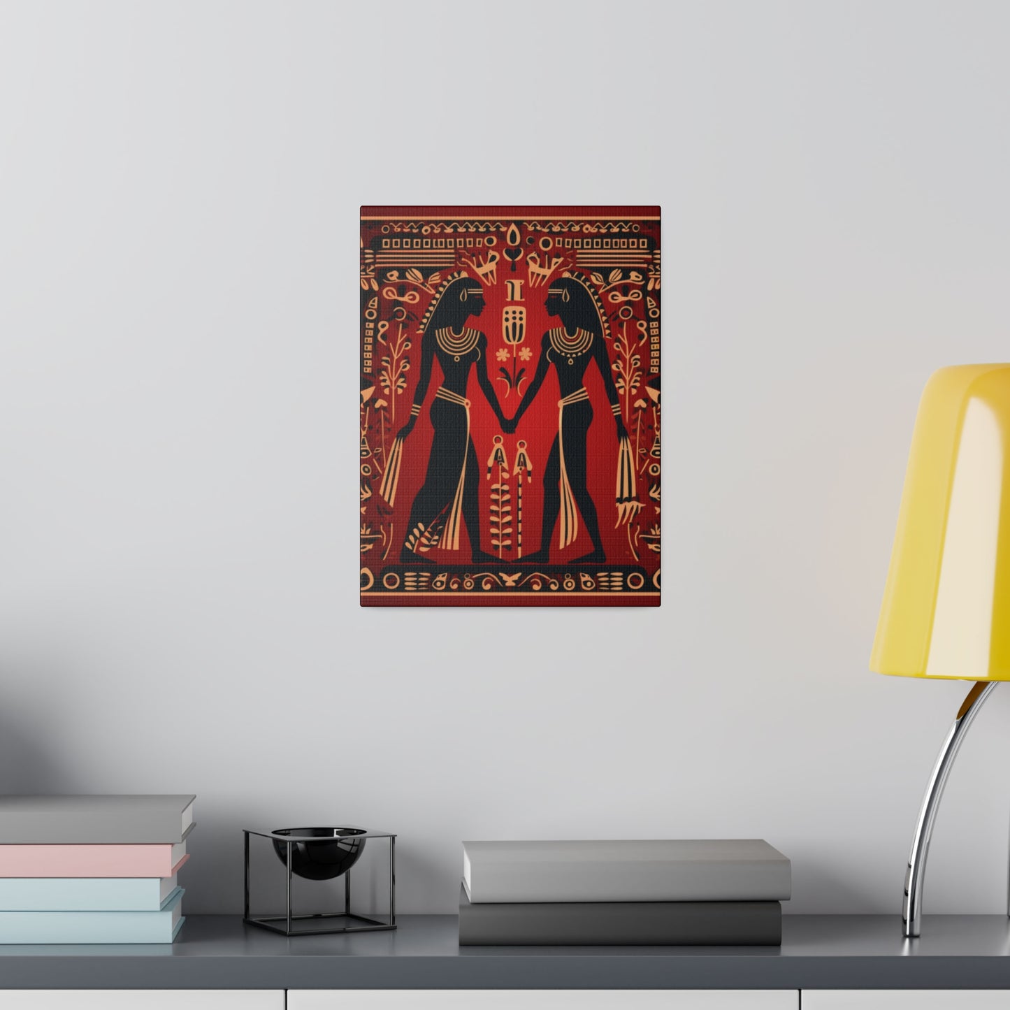 Red Hieroglyph Tile