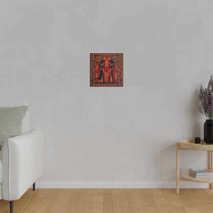 Red Hieroglyph Tile