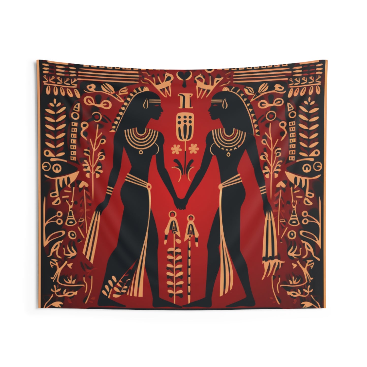 Red Hieroglyph Tile